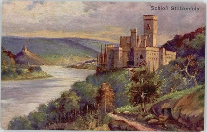 Stolzenfels Schloss Künstlerkarte