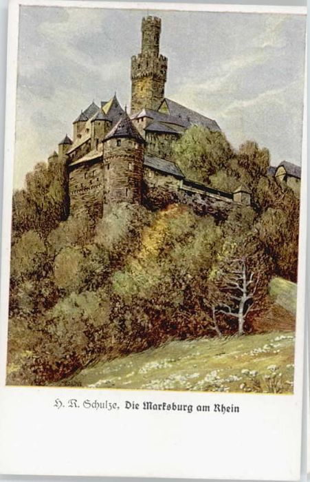 Braubach Rhein Braubach Marksburg KünstlerR. Schulze