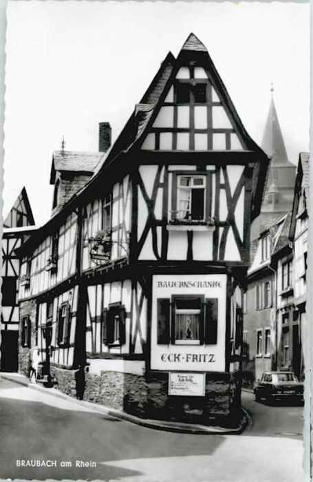 Braubach Rhein Braubach Bauernschänke Eck Fritz