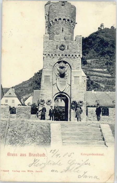 Braubach Rhein Braubach Krieger Denkmal