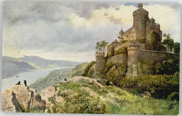 Braubach Rhein Braubach Marksburg KünstlerH. Hoffmann