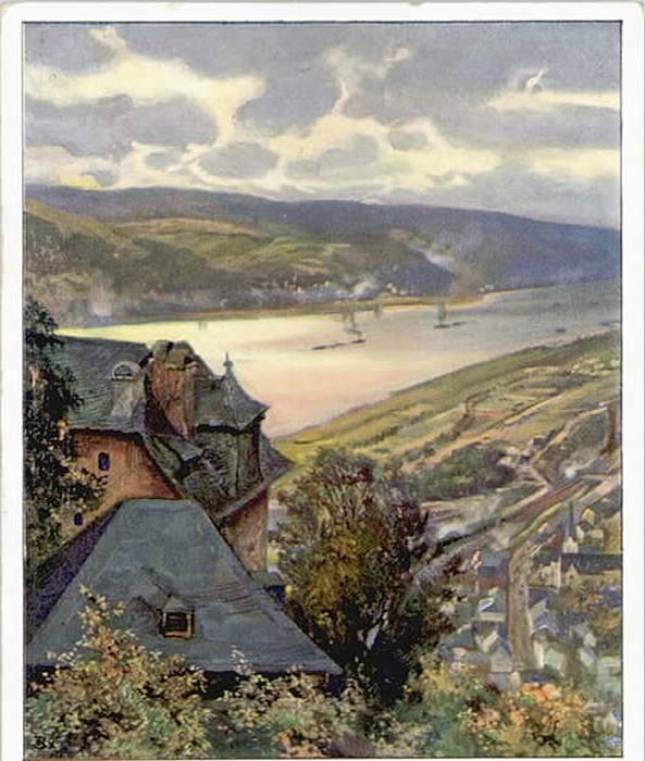 Braubach Rhein Braubach Marksburg KünstlerHans R. Schu