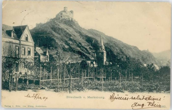 Braubach Rhein Braubach Marksburg