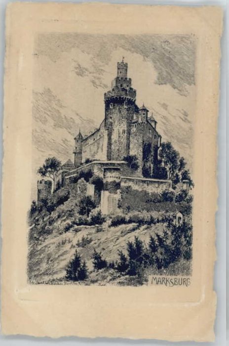 Braubach Rhein Braubach Marksburg KünstlerCarl Jander