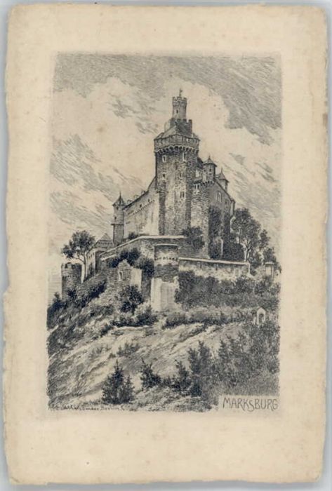 Braubach Rhein Braubach Marksburg KünstlerCarl Jander