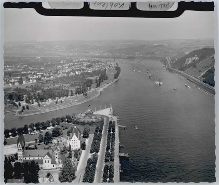 Koblenz Rhein Fliegeraufnahme