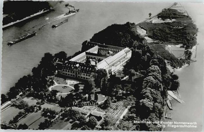 Rolandswerth Fliegeraufnahme Nonnenwerth Kloster