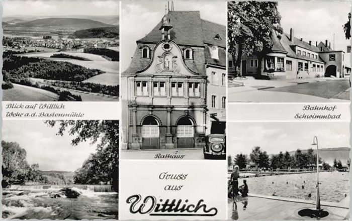 Wittlich Rathaus Bahnhof Schwimmbad