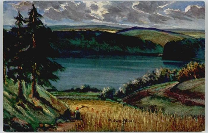 Gillenfeld Künstler J. Burger Pulver Maar