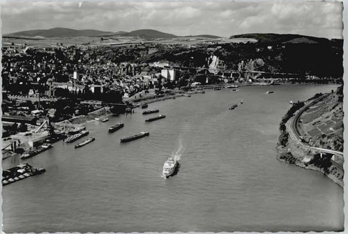Andernach Rhein Rheinland-Pfalz Fliegeraufnahme