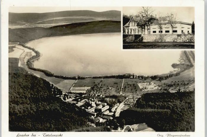 Andernach Rhein Rheinland-Pfalz Fliegeraufnahme Laacher See Hotel Waldfrieden