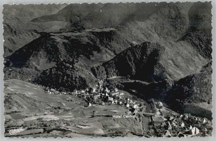 Altenahr Fliegeraufnahme Hotel Central