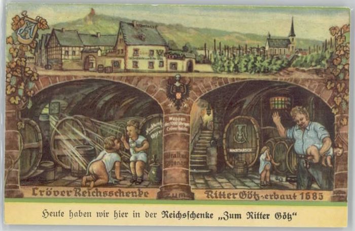 Kroev Mosel Kröv Reichsschenke Zum Ritter Götz *