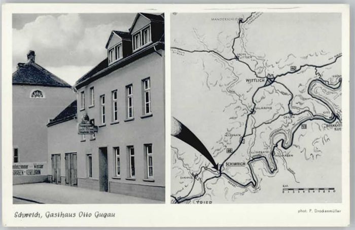 Schweich Mosel Schweich Gasthaus Otto Gugau Karte