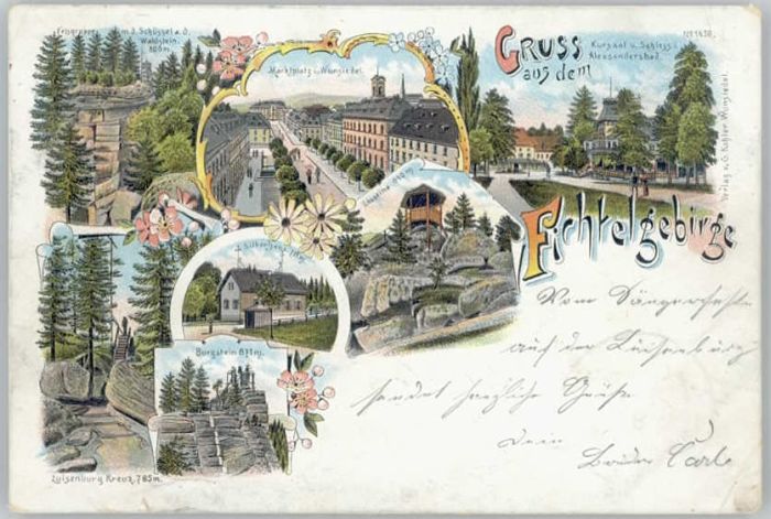 Wunsiedel Marktplatz Silberhaus Kösseine