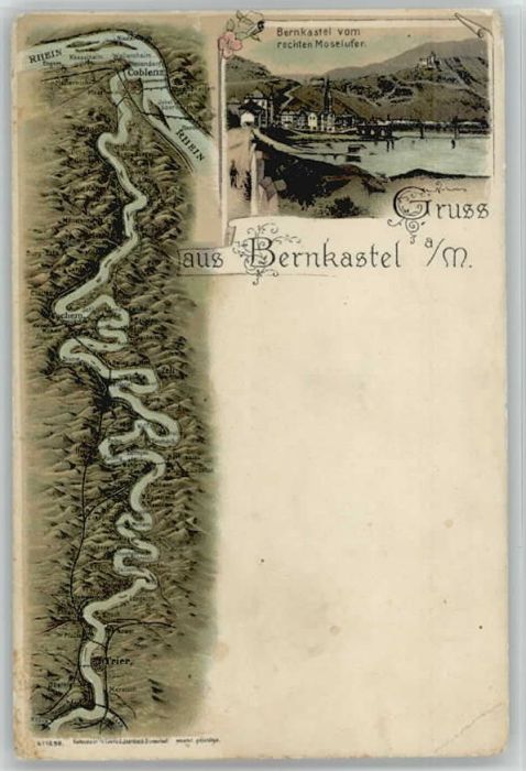 Bernkastel-Kues Moselverlauf