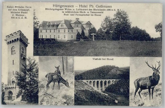 Huettgeswasen otel Gethmann Kaiser Wilhelm Turm Viadu