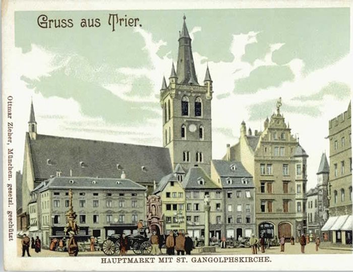 TRIER  CITY Hauptmarkt Gangolfkirche