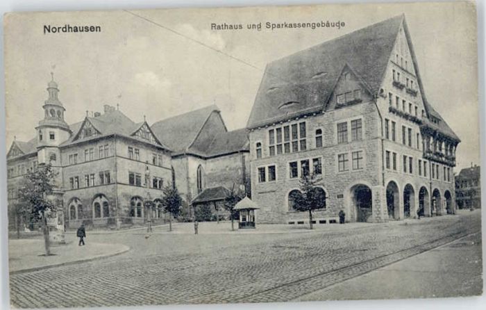 Nordhausen Thueringen Nordhausen Rathaus Sparkassengebäude