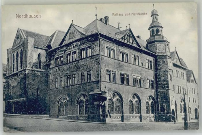 Nordhausen Thueringen Nordhausen Rathaus Marktkirche