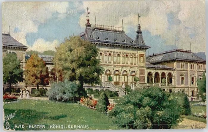 Bad Elster Kurhaus Künstler N. Beraud