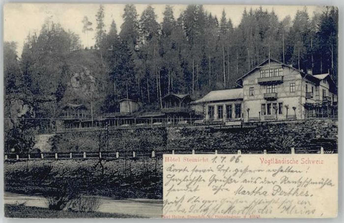 Jocketa [Stempelabschlag] Hotel Steinicht