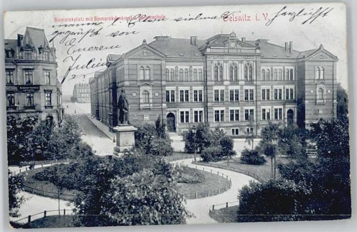 Oelsnitz Vogtland Bismarckplatz Schule