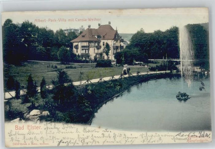 Bad Elster Albert-Park-Villa Carola-Weiher