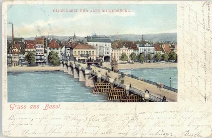 Basel BS Basel Kleinbasel Rheinbruecke
