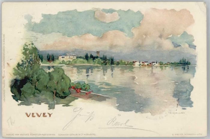 Vevey VD Vevey Kuenstler F. Voellmy