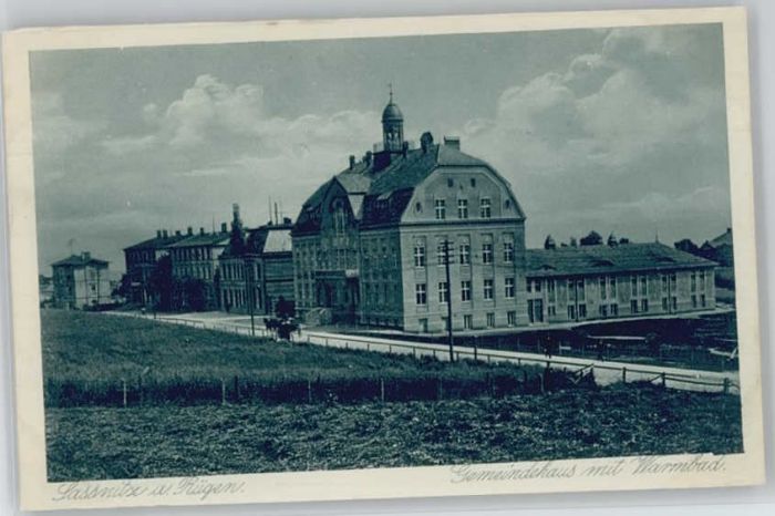 Sassnitz Ostseebad Ruegen Sassnitz Gemeindehaus Warmbad
