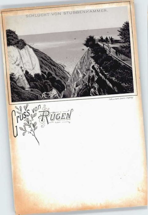 Insel Ruegen chlucht Stubbenkammer