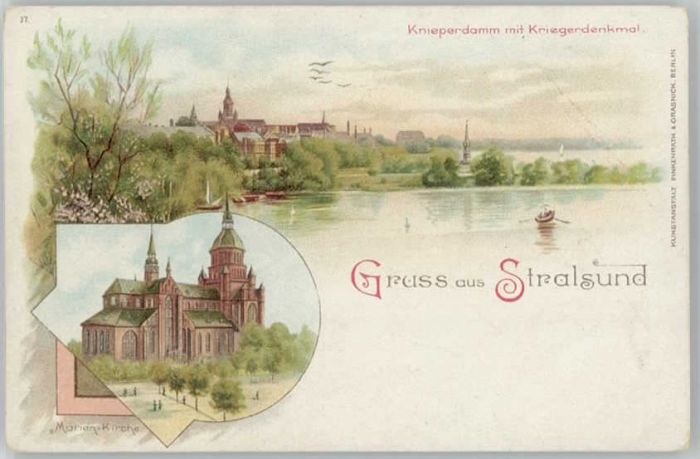 Stralsund Mecklenburg Vorpommern Stralsund Marien Kirche Kriegerdenkmal