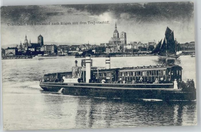 Stralsund Mecklenburg Vorpommern Stralsund Trajektschiff