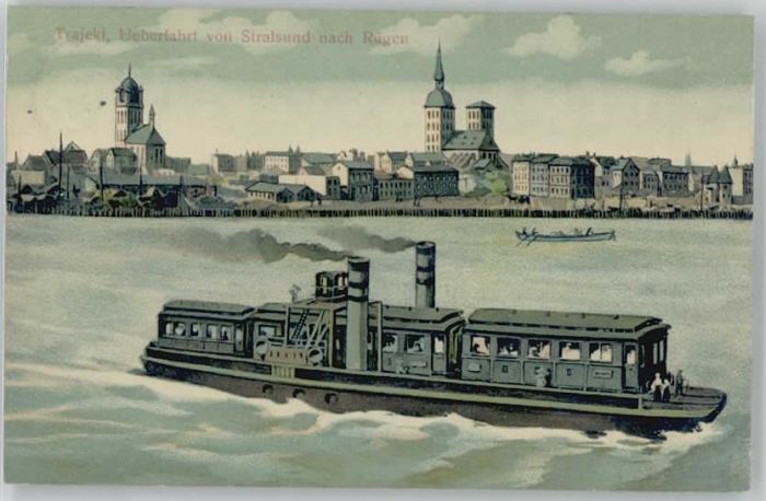 Stralsund Mecklenburg Vorpommern Stralsund Trajektschiff