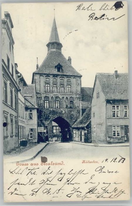 Stralsund Mecklenburg Vorpommern Stralsund Kütertor