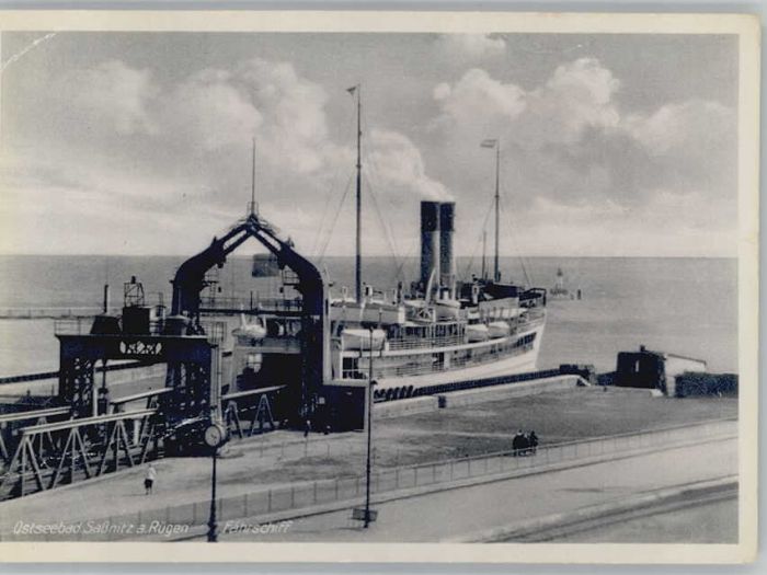 Sassnitz Ostseebad Ruegen Sassnitz Fährschiff