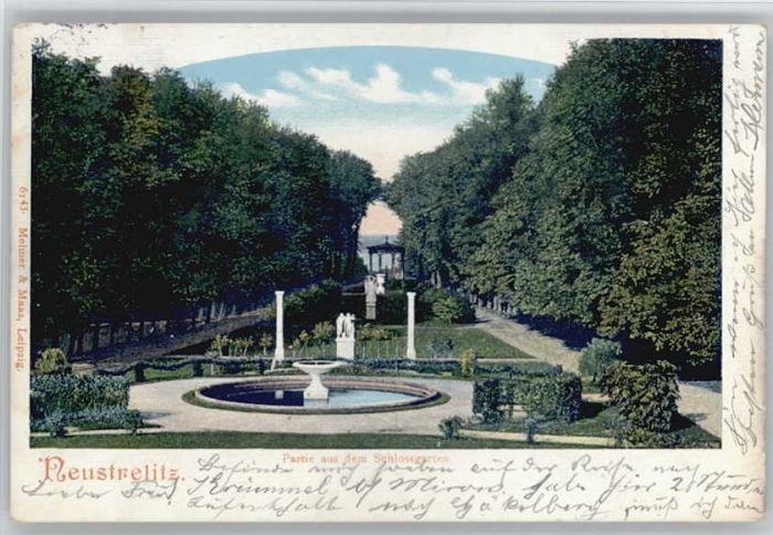 Neustrelitz Mecklenburg-Vorpommern Schlossgarten