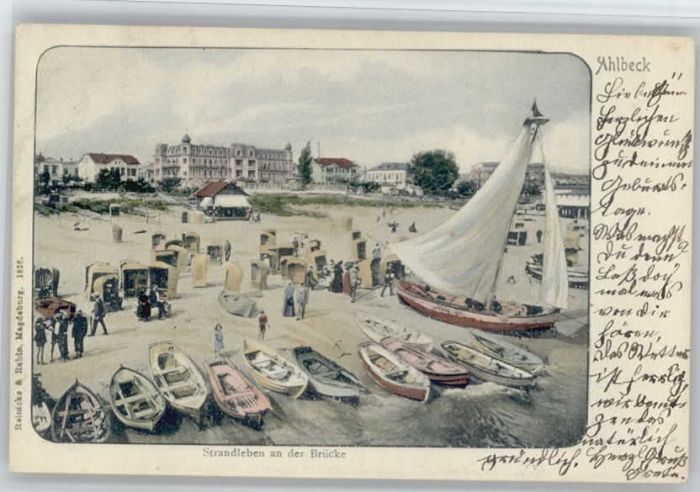 Ahlbeck Ostseebad Insel Usedom Ahlbeck Seebad Brücke Strand
