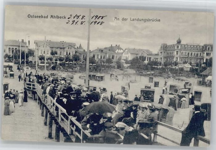 Ahlbeck Ostseebad Insel Usedom Ahlbeck Seebad Landungsbrücke