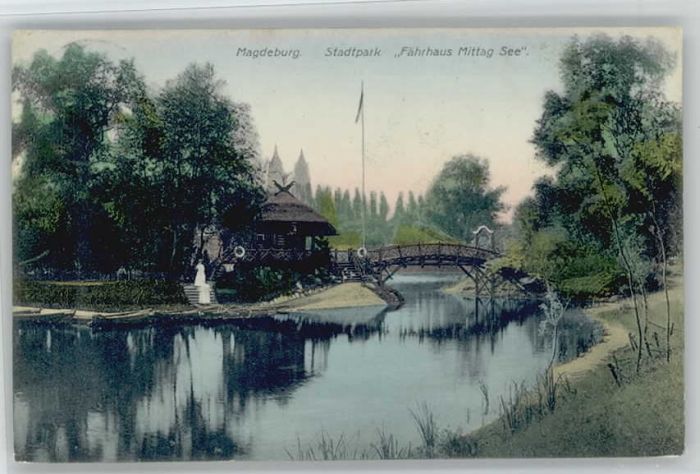 MAGDEBURG  CITY Stadtpark Faehrhaus Adolf Mittagsee