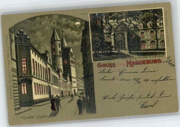 Magdeburg Künstler U. L. Frauen Kloster Kreuzgang