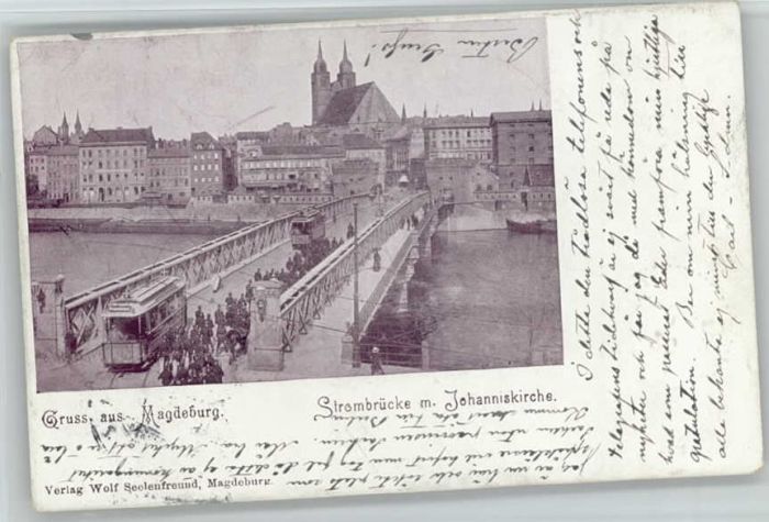 MAGDEBURG  CITY Strombruecke Johanniskirche