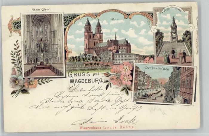 Magdeburg Dom Chor Breiteweg Kriegerdenkmal