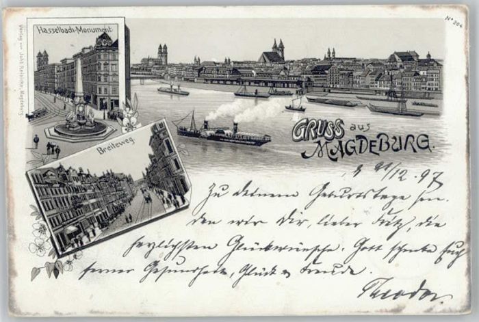 Magdeburg Hasselbach Monument Breiteweg