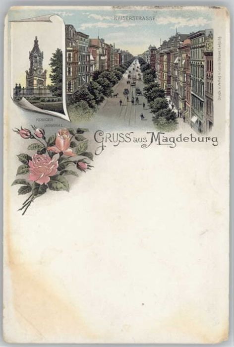 Magdeburg Kaiserstrasse Kriegerdenkmal