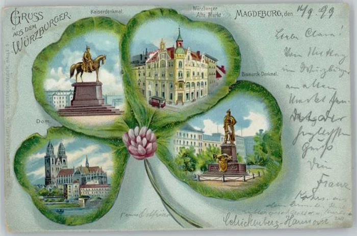 Magdeburg Dom Kaiserdenkmal Würzburger Markt Bism