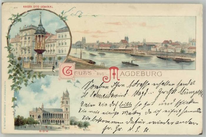 Magdeburg Kaiser Otto Denkmal Dom