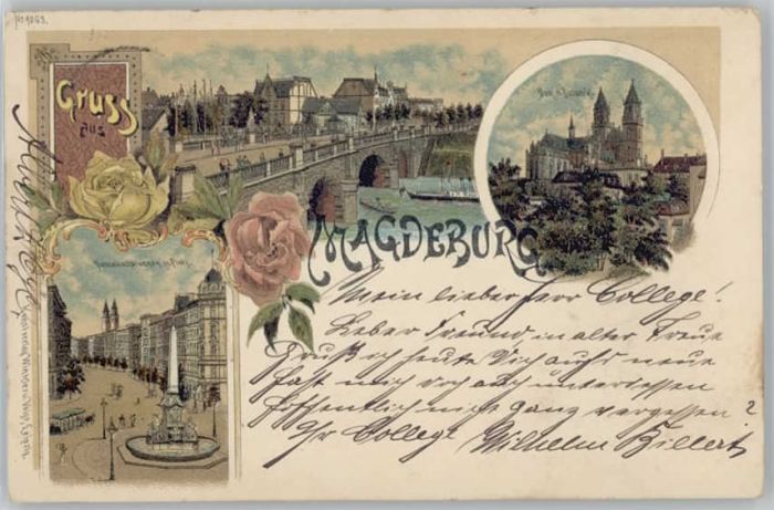 Magdeburg Hasselbachbrunnen Dom Brücke