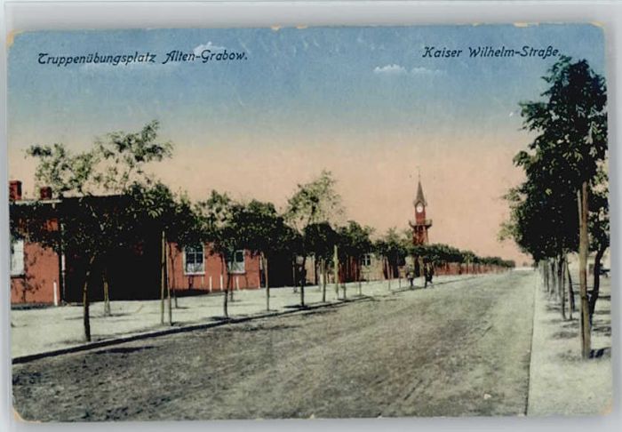 Grabow Burg Truppenübungsplatz Kaiser Wilhelm Stras